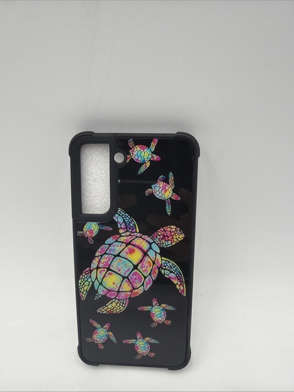Case Compatible with Samsung Galaxy S21 Case,Colorful Rainbow Turtle Family.